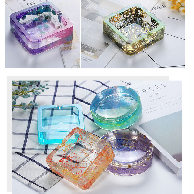 Silicone Molds Epoxy Resin Ashtrays  Resin Finding Accessories Jewelry -  Diy Craft - Aliexpress